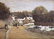 Early Snow at Louveciennes Alfred Sisley